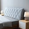 ZZYK Modern Upholstered Bed Backboard Headboard Linen Backrest Pillow Bed Full Size for Bedroom Headboard Cushion Anti-Collision Bed Backboard,E,No headboard 47.2"/120cm view 1
