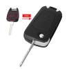 Replacement Modified 3 Button Flip Folding Remote Key Shell Case Fob with HU46 Blade, for Opel Corsa Astra Kadett Monza Montana,2 Buttons view 2