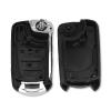 Replacement Modified 3 Button Flip Folding Remote Key Shell Case Fob with HU46 Blade, for Opel Corsa Astra Kadett Monza Montana,2 Buttons view 3