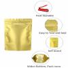 200 Pieces Resealable Mylar Bags(4.3x6.3inch, Matte Gold), Stand Up Zipper Lock Aluminum Foil Bag, Packaging for Small Businesses, Packaging Bags for Food/Nuts Storage view 4