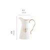 Elegant Ornament vase Vase Creative Ceramic Kettle Shape Vases with Comfortable Handle Flower Bottle Desktop Living Room Dining Room Decoration Fireplace Bedroom Kitchen Living Room view 2