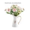 Elegant Ornament vase Vase Creative Ceramic Kettle Shape Vases with Comfortable Handle Flower Bottle Desktop Living Room Dining Room Decoration Fireplace Bedroom Kitchen Living Room view 3