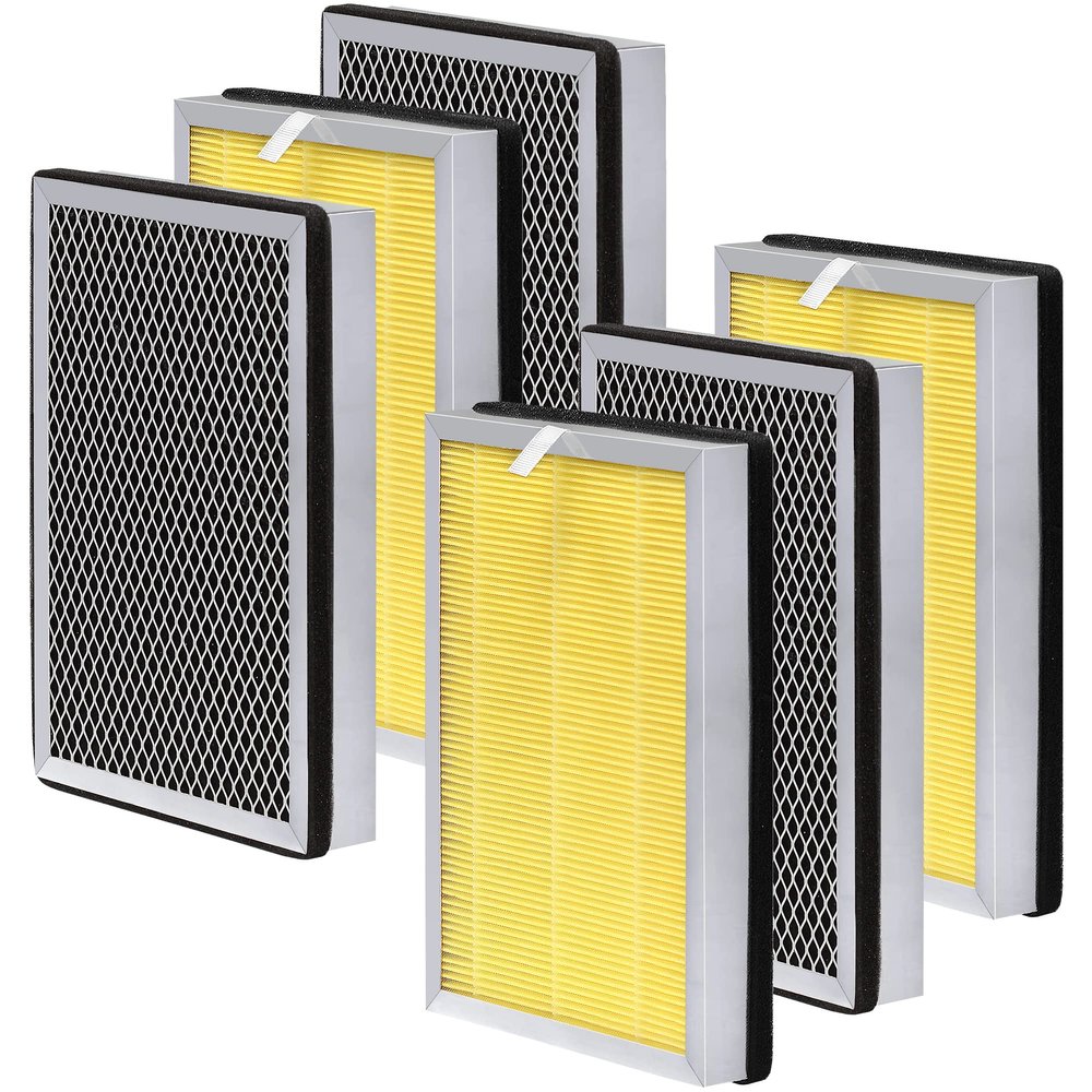 Zouhwaso Pet Care MA Series 25 Replacement Filter compatible with MA Series 25 Air Pur-ifier, 3-in-1 Composite Filter with Upgrade Activated Carbon, H13 True HEPA and Pre-filter, Pack of 6