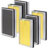 Zouhwaso Pet Care MA Series 25 Replacement Filter compatible with MA Series 25 Air Pur-ifier, 3-in-1 Composite Filter with Upgrade Activated Carbon, H13 True HEPA and Pre-filter, Pack of 6 view 1