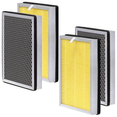 Zouhwaso Pet Care MA Series 25 Replacement Filter compatible with MA Series 25 Air Pur-ifier, 3-in-1 Composite Filter with Upgrade Activated Carbon, H13 True HEPA and Pre-filter, Pack of 4