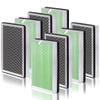 Zouhwaso Toxin Absorber MA Series 25 Replacement Filter compatible with MA Series 25 Air Pur-ifier, 3-in-1 Filter with Upgrade Activated Carbon, H13 True HEPA and Pre-filter, Pack of 8 view 1