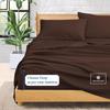 1000-TC King Size 4 Piece Sheet Set - Comfy Sheets - Giza Cotton Hotel Luxury Bed Sheets for Women, Men, Kids & Teens - Deep Pockets Easy-Fits up to 14-16" Mattress (Stripe, Chocolate) view 4