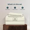 1000-TC Queen Size 4 Piece Sheet Set - Comfy Sheets - Giza Cotton Hotel Luxury Bed Sheets for Women, Men, Kids & Teens - Deep Pockets Easy-Fits up to 22-24" Mattress (Solid, Beige) view 2