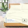 1000-TC King Size 4 Piece Sheet Set - Comfy Sheets - Giza Cotton Hotel Luxury Bed Sheets for Women, Men, Kids & Teens - Deep Pockets Easy-Fits up to 10-12" Mattress (Stripe, Ivory) view 4
