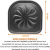 2PCS Air Fryer Drip Tray for PowerXL Air Fryers, Upgraded Air Fryer Drip Pan Replacement Parts for 6QT, 10QT PowerXL Vortex Air Fryer Pro Oven, Non-stick, Dishwasher Safe view 2