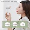 Aheadife Handheld Mini Fan,Portable USB Rechargeable Fan,Hidden Blades,2 Adjustable Speed Strong Wind,Small Personal Fan Pocket Desktop Table Quiet Hand Fan with Hanging Ring (Handheld Fan-White) view 3