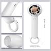 Aheadife Handheld Mini Fan,Portable USB Rechargeable Fan,Hidden Blades,2 Adjustable Speed Strong Wind,Small Personal Fan Pocket Desktop Table Quiet Hand Fan with Hanging Ring (Handheld Fan-White) view 4