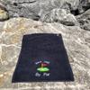 3 Pack Terry Velour Golf Towels, 11x18 Fingertip Towels, Sport Towels, Corner Grommet & Hook (Black, 12) view 2
