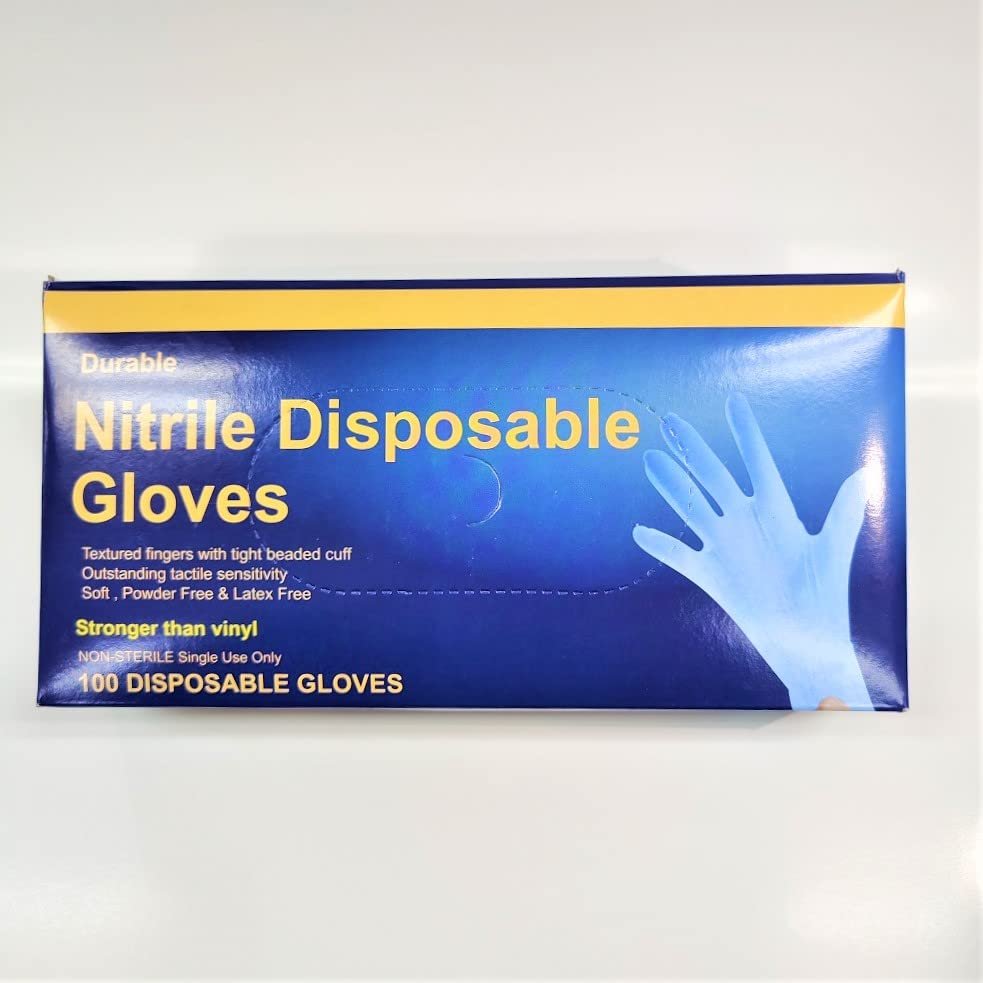 Vivid Nails Durable Nitrile Disposable Gloves 2 Pack (Small)