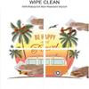 Surf Oval Elastic Fitted Tablecloth, Retro Surf Van with Palms Camping Relax Hippie Travel Be Happy Free 60s Theme, for Kitchen Dinning Tabletop Outdoor Picnic, Fits 42" x 60" table, Orange Green view 3