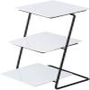 3-layer Cupcake Display Stands Square White Ceramic Trays Pasta Plates Can Be Used Separately Dessert Racks Fruit Bowls view 1