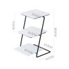 3-layer Cupcake Display Stands Square White Ceramic Trays Pasta Plates Can Be Used Separately Dessert Racks Fruit Bowls view 2