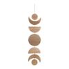 wooden Moon Phase Wall Hanging [Handmade Wooden Hanging Decorative 29.5" ] Home Decoration Log Handicraft Pendant Art Wall Decor for Bedroom, Headboard, Living Room, Dorm, Office, Apartment view 1