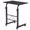 60 x 40 x 70-96 cm L x W x H Modern Industrial 23 inch Wide Tray Top C Side Table in Black, for The Living Room and Bedroom view 3