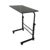 60 x 40 x 70-96 cm L x W x H Modern Industrial 23 inch Wide Tray Top C Side Table in Black, for The Living Room and Bedroom view 4