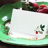 Place Cards with Alpine Strawberries on the Vine and Snail for Weddings, Showers, and Dinner Parties. Table Tent Style, Scored for Easy Folding (50) view 2