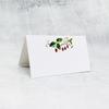 Place Cards with Strawberries on the Vine for Weddings, Showers, and Dinner Parties. Table Tent Style, Scored for Easy Folding. (50) view 2