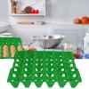 Egg Crate, 5pcs 28.7x28.3cm Plastic Egg Flats, 30 Cell Egg Storage Tray Reusable Stackable, for Egg Transportation and Storage(Green) view 4