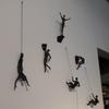 Large x6 Climbing Mans - Wall Sculpture, Climbing Adventurer, Wall Decor, Wall Art, Sculpture, Boho Wall Art, Sculpture Decor, 3D Wall Art view 1