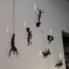 Large x6 Climbing Mans - Wall Sculpture, Climbing Adventurer, Wall Decor, Wall Art, Sculpture, Boho Wall Art, Sculpture Decor, 3D Wall Art view 2