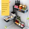 Seasoning Rack, 23.4X13.8X5.1Inch Spice Rack Organizer, 3 Layer Rotating for Kitchen Jars Condiments Spice view 3