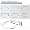 Ceiling Curtain Track, Flexible Bendable Curtain Rail System, 20Ft Wall Mount Heavy Duty Sliding Room Divider Ceiling Track for Curtains, RV, Shower, Hospital view 3
