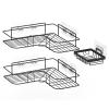 Linkidea Corner Shower Caddy Shelf 2 Tier, Wall Mount Bathroom Shower Organizer with Soap Holder, Adhesive Racks for Inside Shower view 2