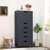 Naomi Home Carly 6-Drawer Craft & Office Storage Cabinet,  Mobile Filing Unit with Wheels, Spacious for Supplies & Documents, Under Desk Fit, 18.8" D x 15.7" W x 41.3" H view 1