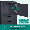 Naomi Home Carly 6-Drawer Craft & Office Storage Cabinet,  Mobile Filing Unit with Wheels, Spacious for Supplies & Documents, Under Desk Fit, 18.8" D x 15.7" W x 41.3" H view 3