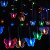 HENGYOU Butterfly Curtain Fairy Lights USB Plug in,8 Modes 120 LED 20FT Firefly Twinkle Timer String Lights with Remote, Waterproof for Bedroom Christmas Wedding Party (Multicolor) view 2