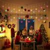 HENGYOU Butterfly Curtain Fairy Lights USB Plug in,8 Modes 120 LED 20FT Firefly Twinkle Timer String Lights with Remote, Waterproof for Bedroom Christmas Wedding Party (Multicolor) view 3