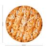 Fruit Pie Dessert Wooden Wall Clock 12Inch Round Clocks Food Kitchen Decor Decorative Wall Clocks Battery Operated Quartz Clock Restaurant Decoration Clock Modern Decor for Bathroom Bedroom view 2
