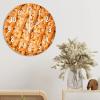 Fruit Pie Dessert Wooden Wall Clock 12Inch Round Clocks Food Kitchen Decor Decorative Wall Clocks Battery Operated Quartz Clock Restaurant Decoration Clock Modern Decor for Bathroom Bedroom view 4