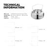 Fire-Maple Antarcti 1.5L Kettle Series | Portable Durable Bushcraft Gear Open Fire Kettle | SUS304 Stainless Steel view 2