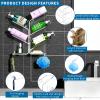 AITEE Acrylic Bathroom Organizer Shower Caddy, Clear Shampoo Holder Organizer Shelf Wall Mounted, Shower Shelves with Suction Cup, No Drilling and Rustproof, Sturdy and Durable view 3