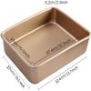 2 Pack Baking Sheet Pans, Deep Size Baking Pan Nonstick Cookie Sheet Brownie Cake Pan Bread Pan Toaster Oven Tray Bakeware, 12.7x10.6x2.4 Inches, Easy Clean & Food Safe (12.7 x 10.6 x 2.4) view 2