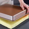 2 Pack Baking Sheet Pans, Deep Size Baking Pan Nonstick Cookie Sheet Brownie Cake Pan Bread Pan Toaster Oven Tray Bakeware, 12.7x10.6x2.4 Inches, Easy Clean & Food Safe (12.7 x 10.6 x 2.4) view 3