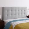 ZZYK Headboard Linen Bed Backboard King Washable Upholstered Headboard Full Size for Bench Bedroom Headboard Suitable for Use with Headboard,K,47.2"/120cm(Full) view 1