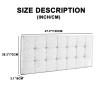 ZZYK Headboard Linen Bed Backboard King Washable Upholstered Headboard Full Size for Bench Bedroom Headboard Suitable for Use with Headboard,K,47.2"/120cm(Full) view 2