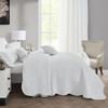 HZ & HY Oversized King Bedspread 128x120 Extra Wide, Quilted Coverlet Bedding Set, Lightweight Thin Comforter, Reversible, Luxurious, 5 Piece, 100% Microfiber, Pure White view 4