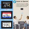27 Alarms Digital Talking Clock with Loud Voice Time Date, Auto DST, 20 Custom Reminders, 10-Level Dimmer, Sleep Trainer, Speaking Day Date Calendar Clock for Seniors Dementia Alzheimers- with Remote view 3