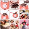 8.45oz Melting Fondue Set,MINI Electric Chocolate Melting Pot,Chocolate Fondue Fountain,Warmer Machine for Milk Chocolate,Cheese,Butter,Candy (Pink) view 2