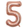 40 Inch Rose Gold Number 50 Balloons With Crown, 50th Birthday Balloon for Men and Women, 50th Birthday Decorations, Wedding Anniversar Celebration Decoration Balloons. (Rose Gold) view 2