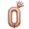 40 Inch Rose Gold Number 50 Balloons With Crown, 50th Birthday Balloon for Men and Women, 50th Birthday Decorations, Wedding Anniversar Celebration Decoration Balloons. (Rose Gold) view 3