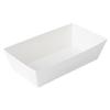 Restaurantware Matsuri Vision 4.7 x 2.5 x 1.4 Inch Sushi Trays, 100 Greaseproof Sushi Packaging Boxes - Lids Sold Separately, Disposable, White Paper Sushi Containers, For Appetizers Or Desserts view 2